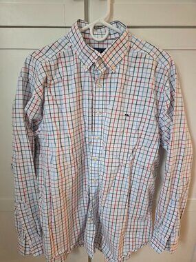 Vineyard Vines Classic Fit Whale Shirt XXL Plaid Button Down